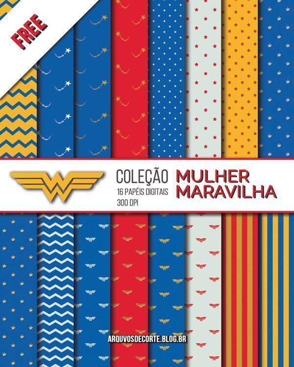 Papel digital Mulher Maravilha
