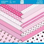 Kit de papel digital Minnie rosa