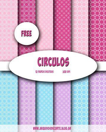 Papel digital grátis - Círculos