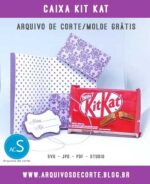 Caixinha Kit Kat personalizada aberta