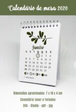 Calendários de mesa 2020