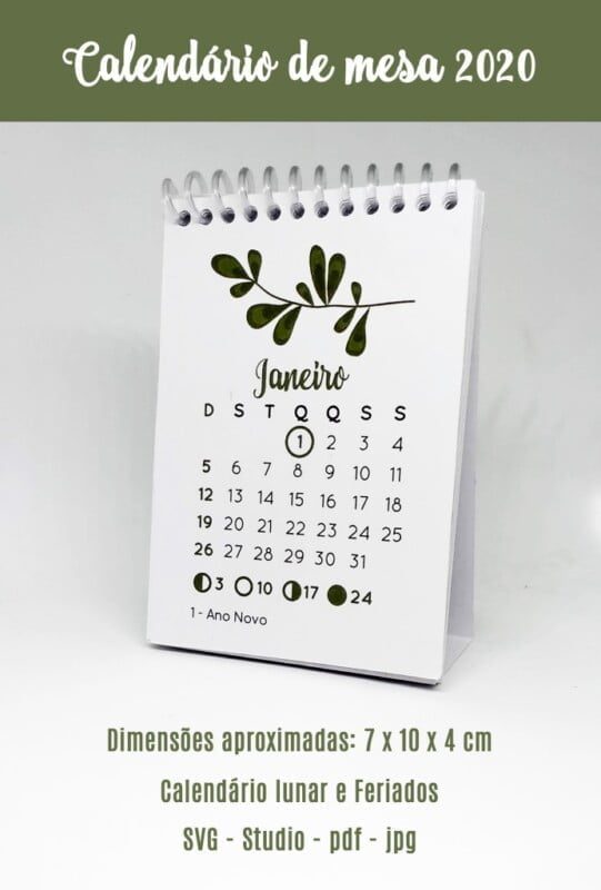 Calendários de mesa 2020 Calendários de mesa 2020
