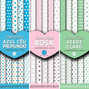 papel corações