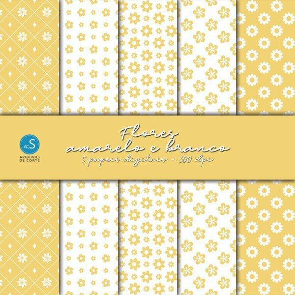 Papel digital Flores