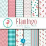 papel digital flamingo