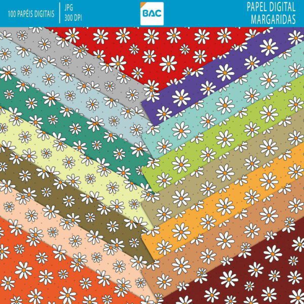 Papel digital Margarida - Imagem 3