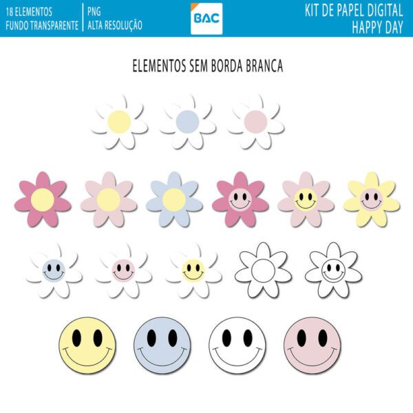 Kit digital Happy Day - Imagem 2