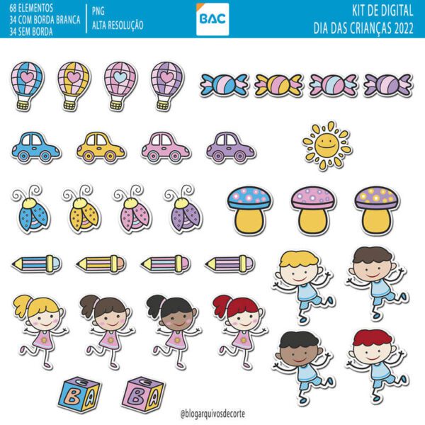 Kit Digital Dia das Crianças