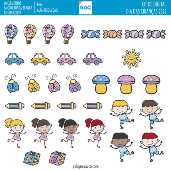 Kit Digital Dia das Crianças