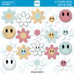 Kit digital Happy Day Retro