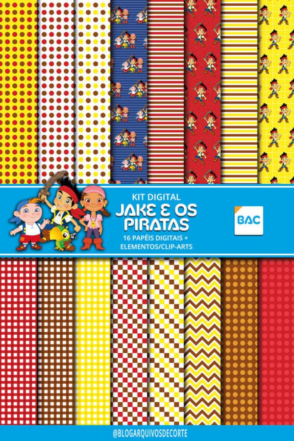 Kit Digital Jake e os Piratas Kit Digital Jake e os Piratas