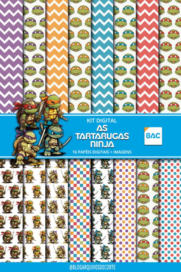 Kit Digital As Tartarugas Ninjas Kit Digital As Tartarugas Ninjas