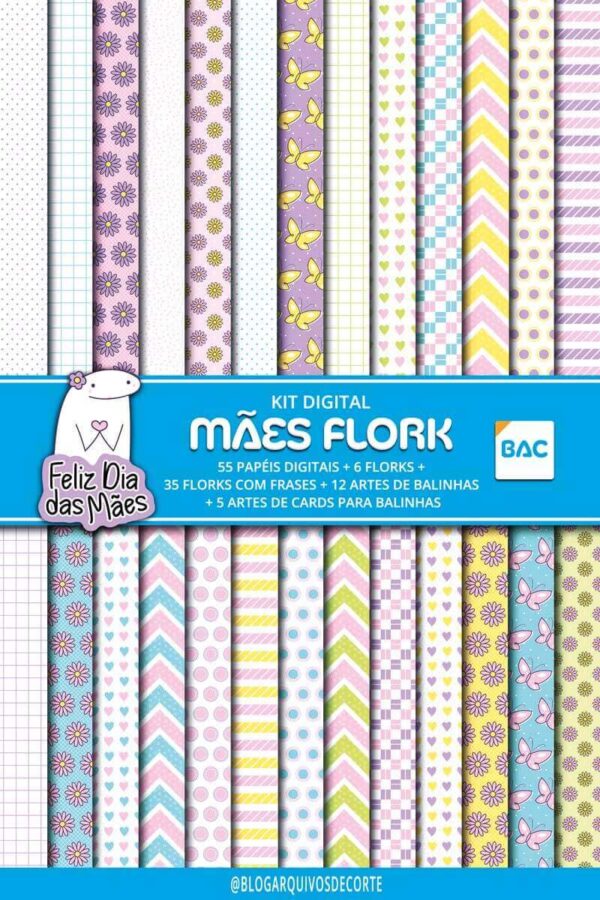 Kit Digital Dia das Mães Flork Kit Digital Dia das Mães Flork