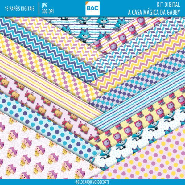 Papel Digital A Casa Mágica da Gabby