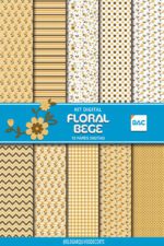 Papel digital Floral Bege