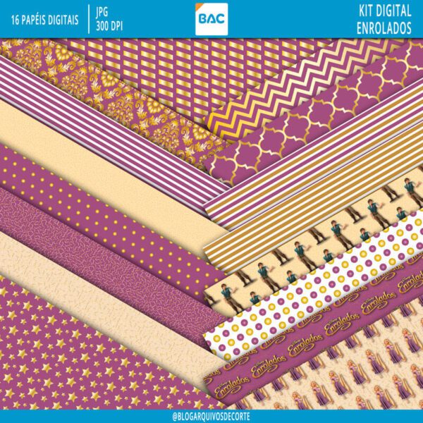 Kit de Papel Digital Enrolados