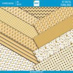 Papel digital Floral Bege