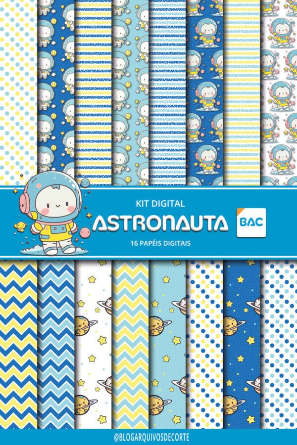 kit_digital_astronauta Papel Digital Astronauta