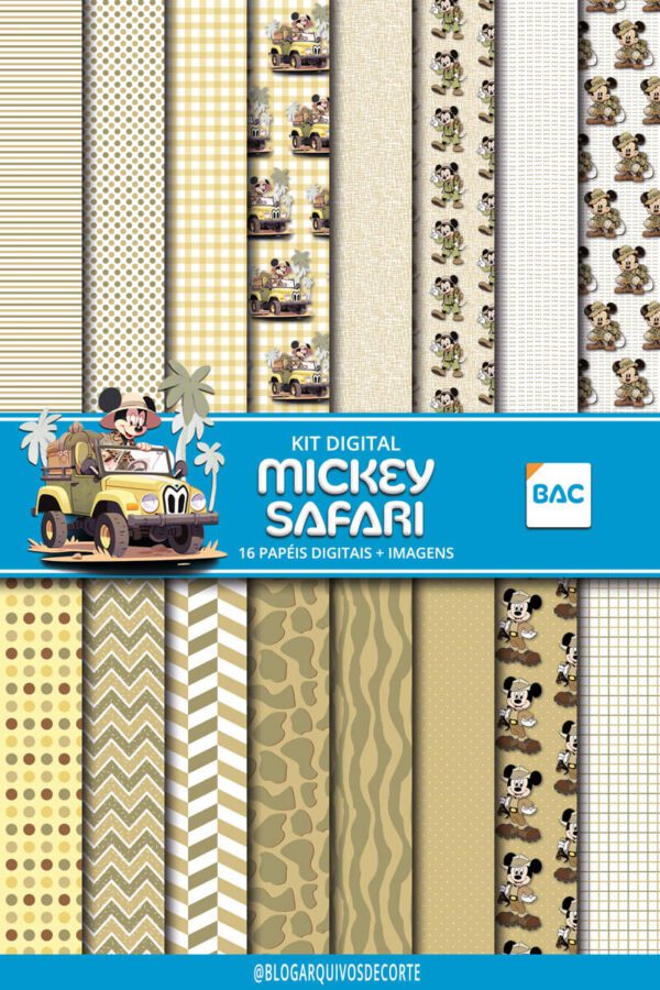 Kit Digital Mickey Safari Kit Digital Mickey Safari