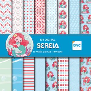Papel Digital Pequena Sereia