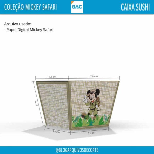 caixa-sushi-mickey-safari Kit Festa Mickey Safari