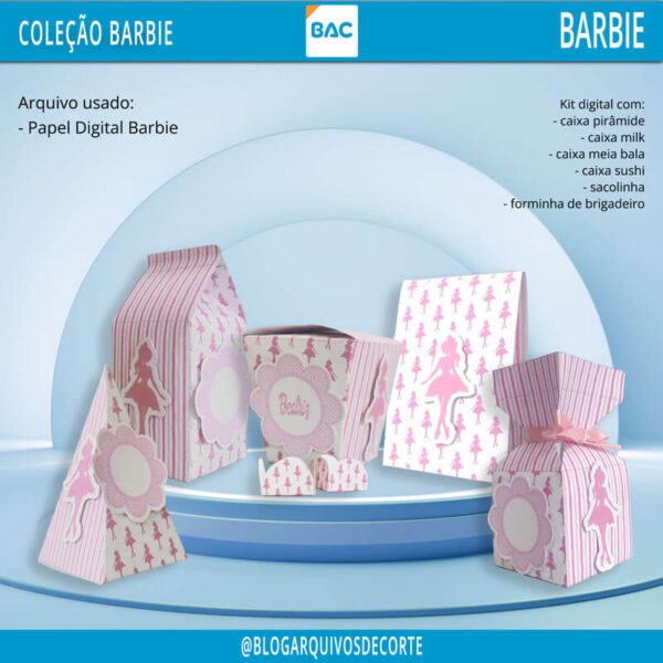 Kit Digital Festa Barbie Kit Digital Festa Barbie