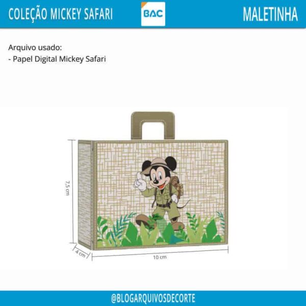 maletinha-mickey-safari Kit Festa Mickey Safari