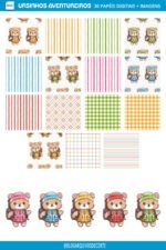 Papel Digital Ursinhos Aventureiros