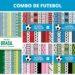 Papéis digitais – Arquivos de Corte Combo de Papel Digital de Futebol