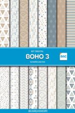 Kit de Papel Digital Boho-3