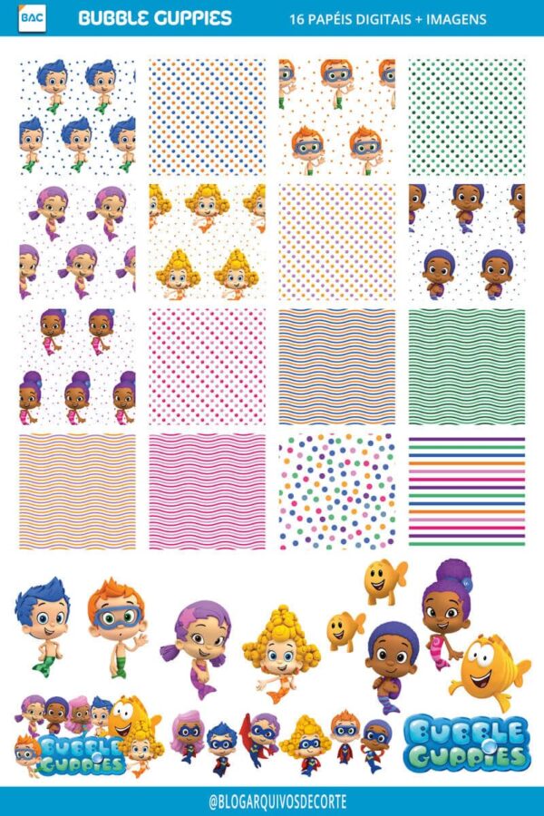 Papel Digital Bubble Guppies Papel Digital Bubble Guppies