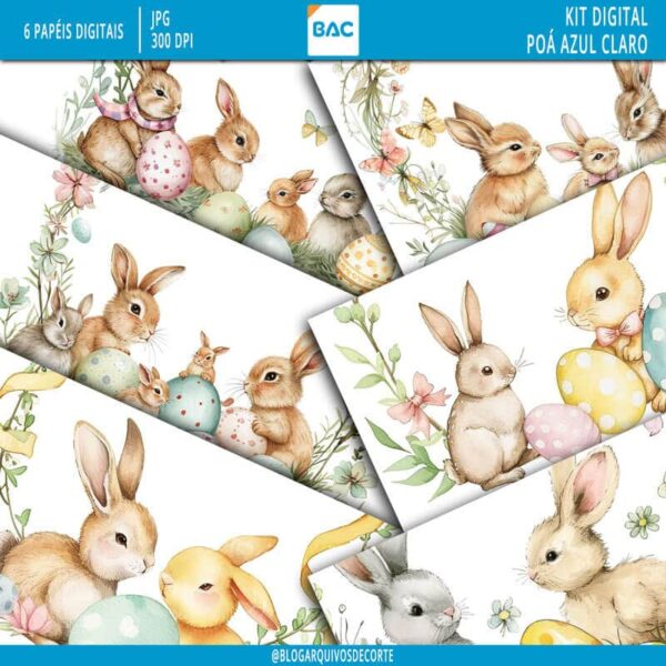 Papel Digital de Páscoa 2024