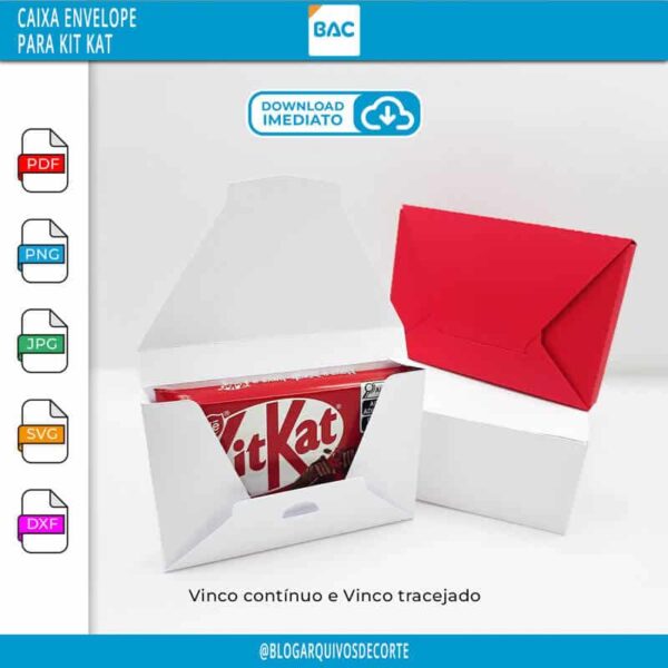 Caixa Envelope para Kit Kat Caixa Envelope para Kit Kat
