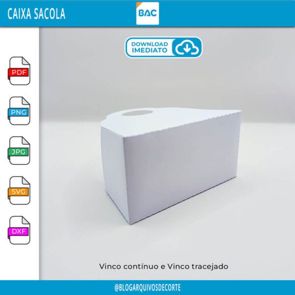 arquivo-de-corte-de-caixa-sacola Caixa Sacola