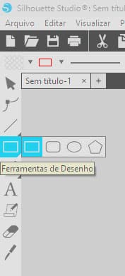 Aprenda a usar o Silhouette Studio: Um Guia para Iniciantes ferramenta-retagulo-silhouette-studio