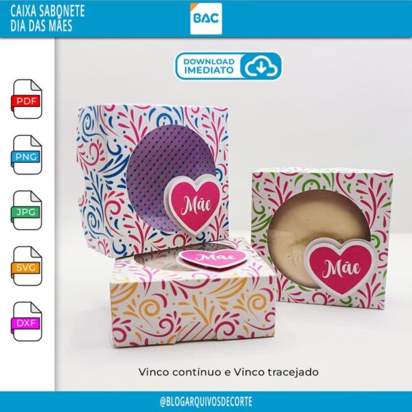 Caixa de Sabonete Dia das Mães 2024