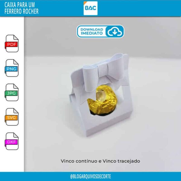 molde-limpo-de-caixa-ferrero-rocher Caixa Ferrero Rocher