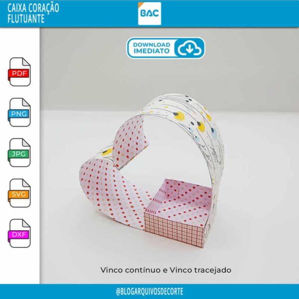 Caixa Coração Flutuante
