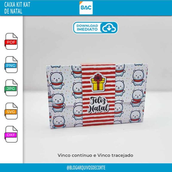 arquivo-de-corte-de-caixa-kit-kat-natal Caixa Kit Kat de Natal