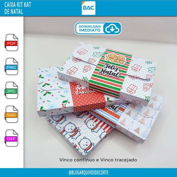 caixa-kit-kat-natal-arquivo-de-corte Caixa Kit Kat de Natal