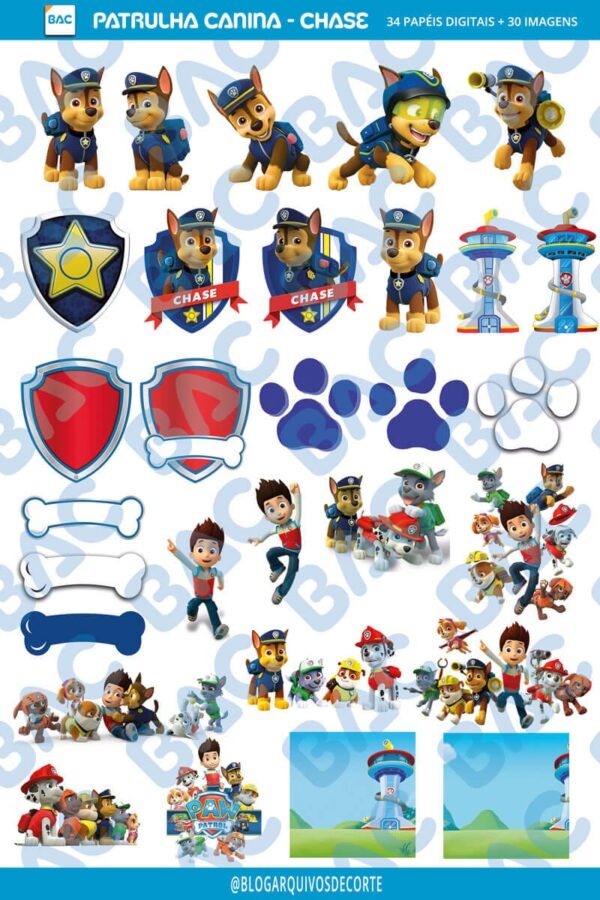 kit_de_papel_digital_patrulha-canina-chase Kit de Papel Digital Patrulha Canina - Chase