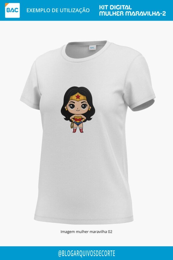 Kit de Papel Mulher Maravilha 2