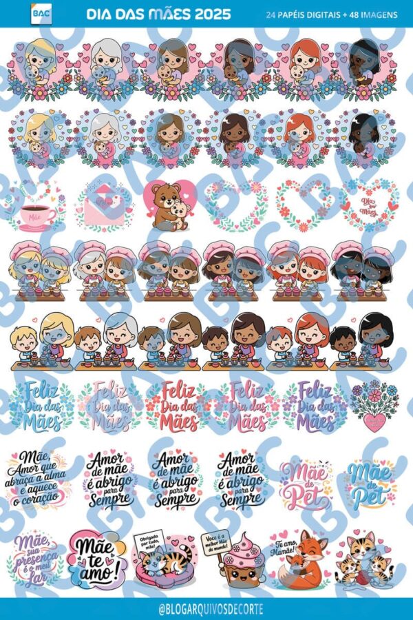 kit digital Dia das Mães