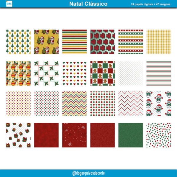 Papel Digital Natal Clássico