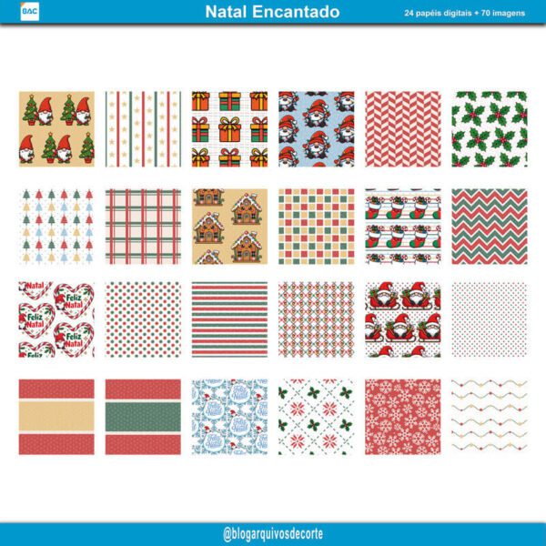 Papel Digital Natal Encantado