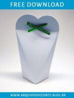 Caixa coração Molde limpo