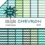 Papel digital Chevron Verde