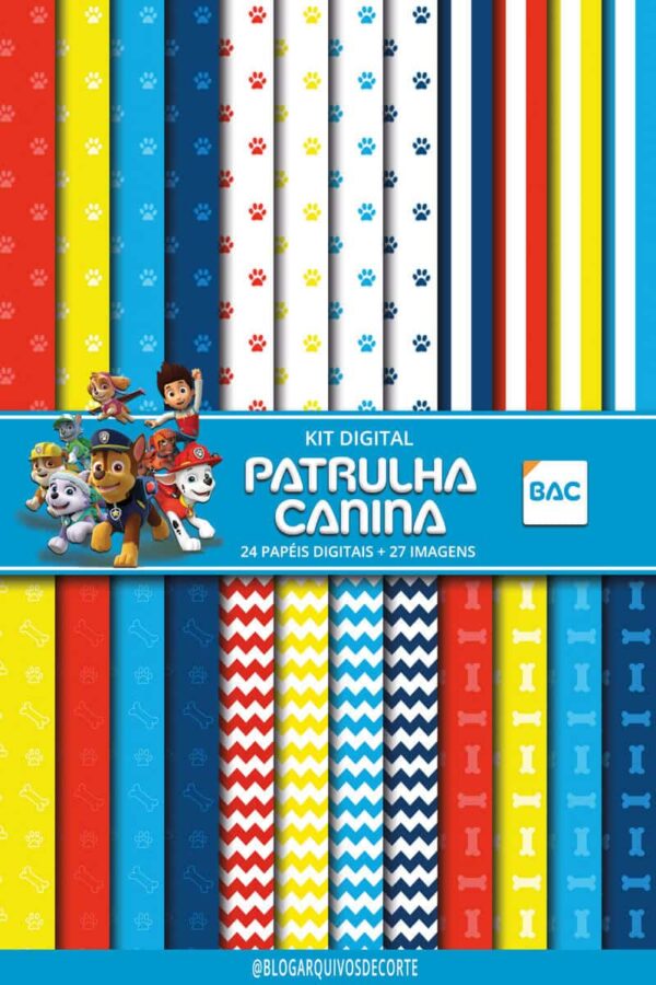 Papel digital Patrulha canina