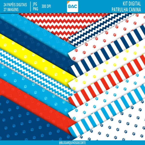 Papel digital Patrulha canina