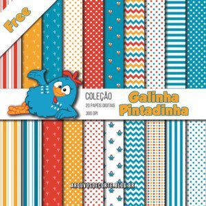 papel digital galinha pintadinha